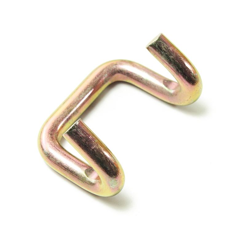 貨物ラッシングストラップ用の2インチ5t黄亜鉛爪Uフックuフック