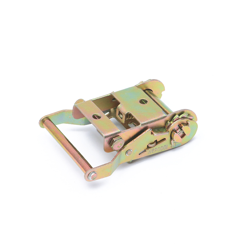 2インチ50mm 2000kg/4400lbs黄色の亜鉛メッキラチェットラッシングベルト用のティードタウンバックル