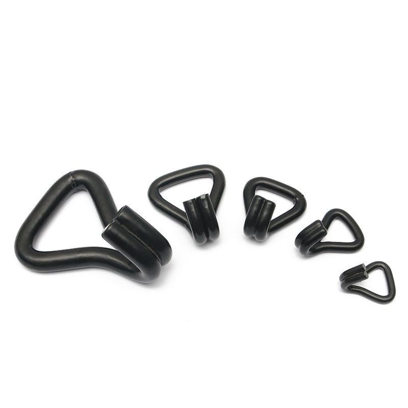 1-1/16インチ1500kg/3000lbsブラックPVCコーティングダブルJフックワイヤーJフック