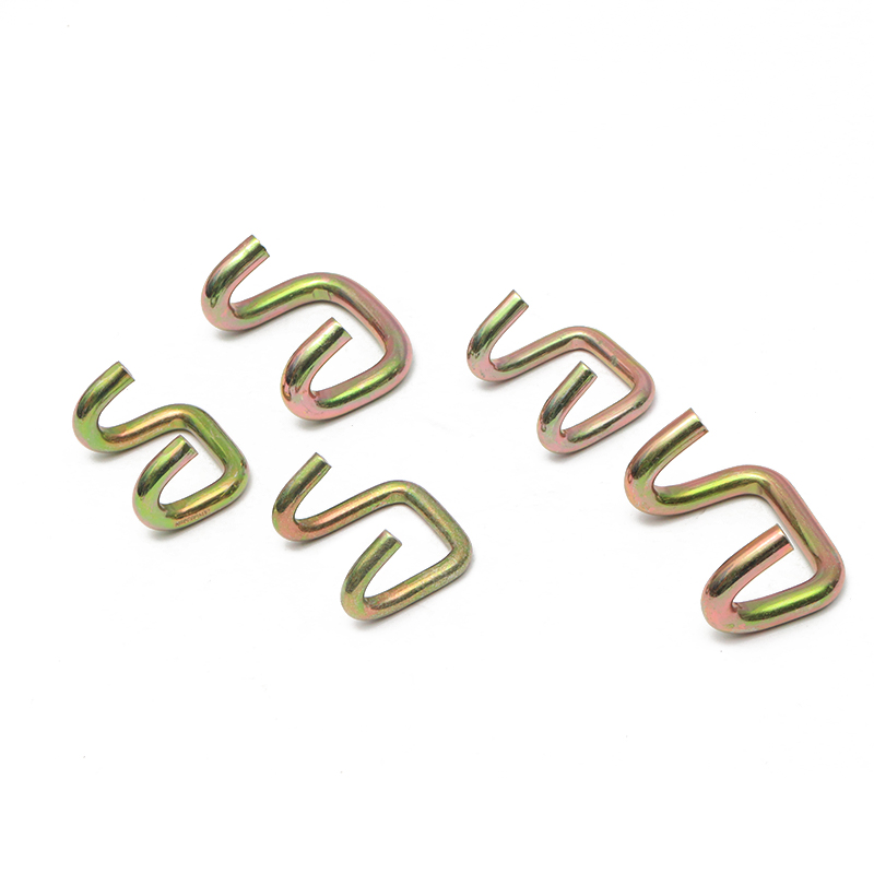 貨物ラッシングストラップ用の2インチ5t黄亜鉛爪Uフックuフック